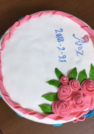 صورة لوصفة كعكة عيد ميلاد بجوز الهند