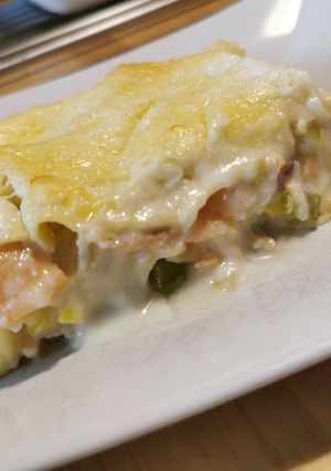 Une photo de Lasagnes saumon poireaux 🍽️