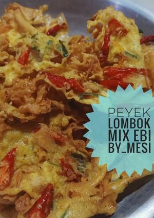 Foto resep 53. Peyek lombok mix ebi