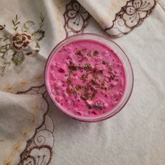 A picture of Vegetable pink Raita.