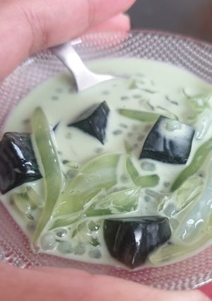 Foto resep Dessert jelly matcha