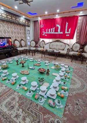 عکسی از دستور سفره حضرت ابوالفضل