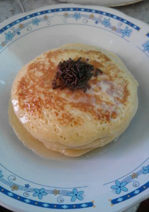 Foto resep Pancake lembut walau tanpa buttermilk 😊