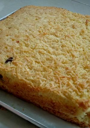 Foto resep Bolu kismis bertabur keju