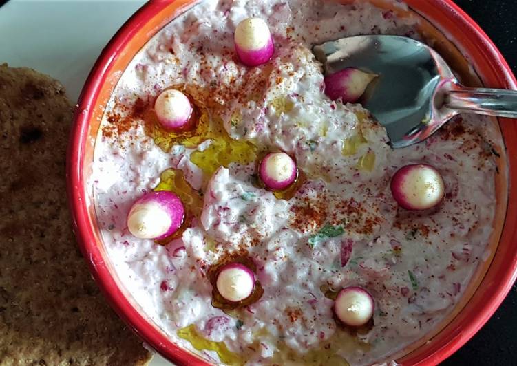 Comment Faire Des Tzatziki de radis roses