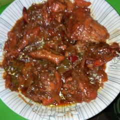 A picture of Chicken pepper soup.