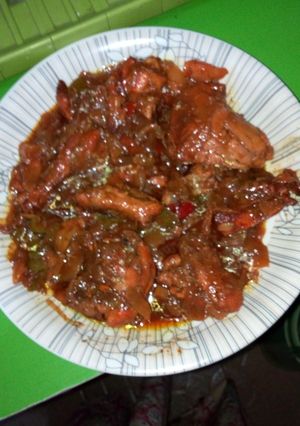 A picture of Chicken pepper soup.