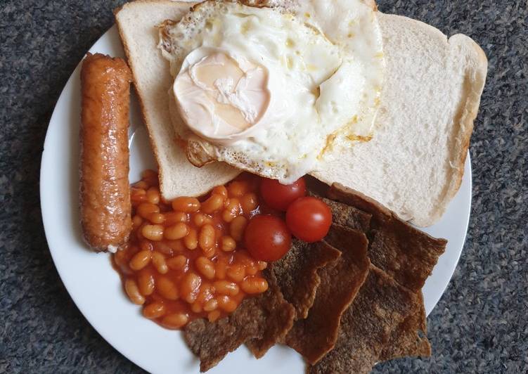 English Breakfast Simpel dan Halal-UK life
