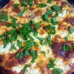 Una foto de 🍕Rapidísima pizza integral a la piedra🍕