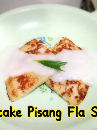 Bagaimana Membuat Pancake Pisang Fla Santan (toddler meal) Irit Anti Gagal