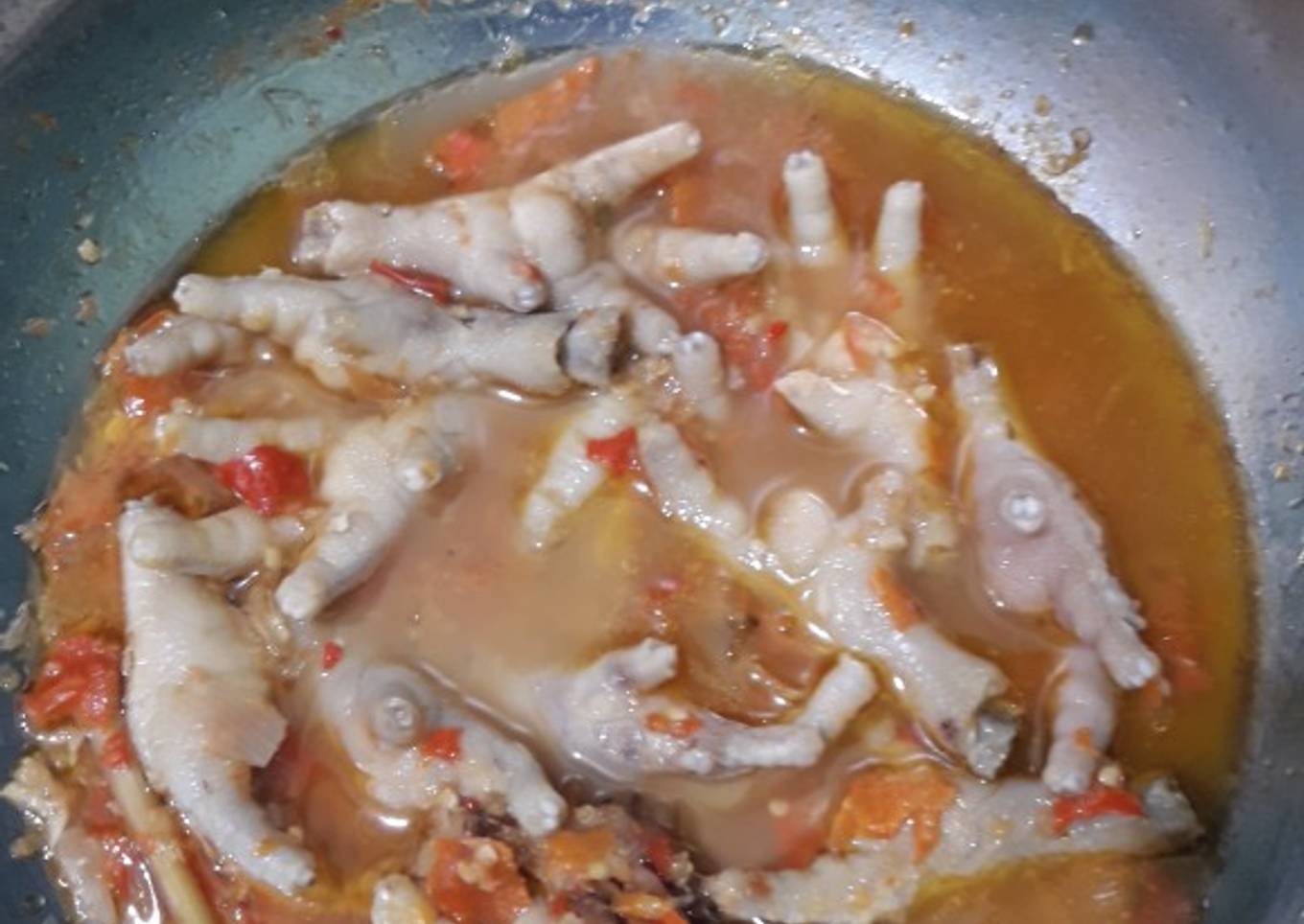 Ceker kuah pedes