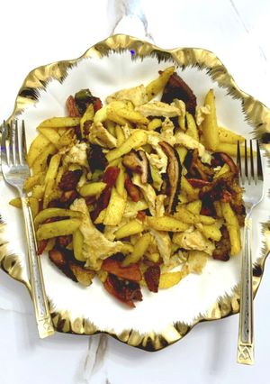 A picture of Stir fry potatoes.