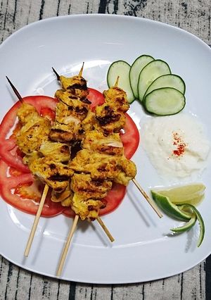 坦都里印度烤雞 Tandoori chicken tikka 的食譜成品照片
