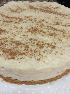 Una foto de Tarta fresca de arroz con leche