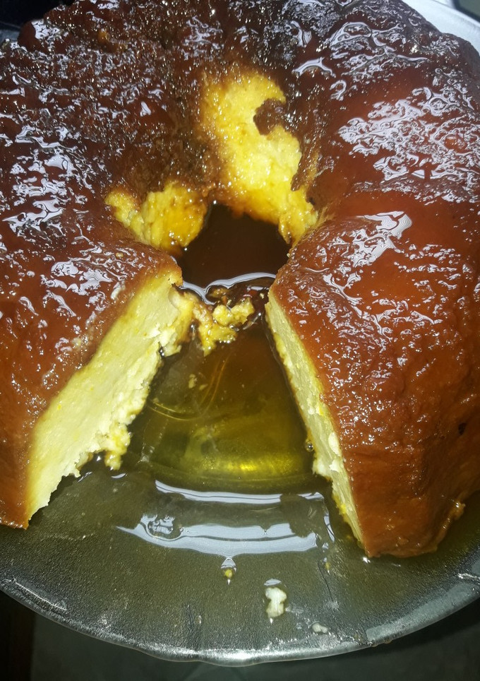 Una foto de Budín de pan sabor naranja