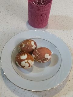 عکسی از دستور تخم مرغ رنگی