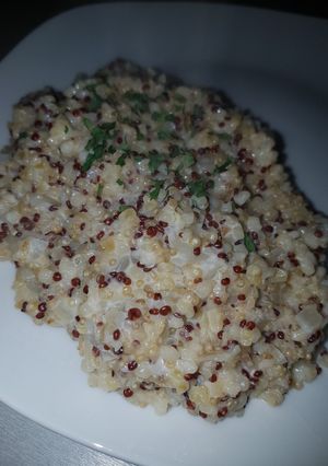 Una foto de Risotto de quinoa