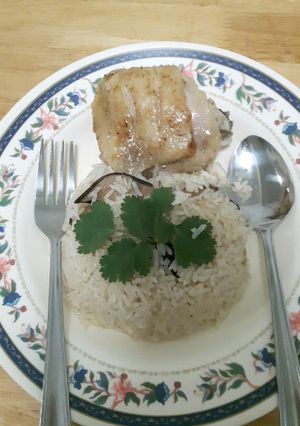 รูปของ ข้าวไก่อบ # หม้อหุงข้าว