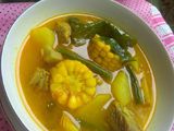 Sayur asem goreng pake daging sapi