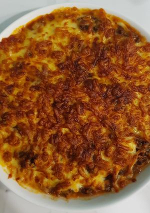 Hình của món Bò sốt cà chua phô mai bỏ lò.