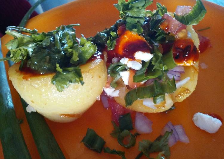Step-by-Step Guide to Make Favorite Stuffed potato chaat