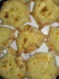 Canastillas de choclo queso y albahaca