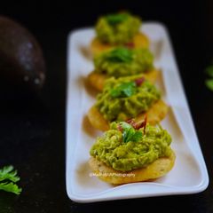 A picture of Avocado, Bacon on Sweet Potato Fry.