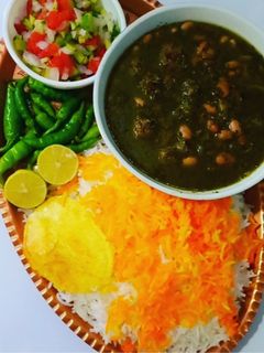 عکسی از دستور قرمه سبزی