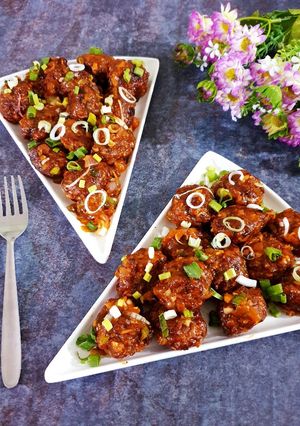 A picture of Cabbage Manchurian Dry.
