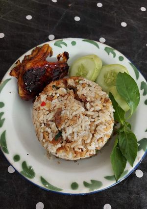 Foto resep Nasi tutug oncom (pakai tempe)