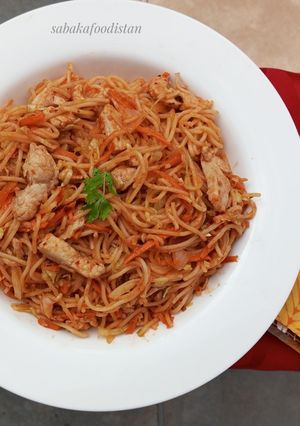 A picture of Spicy Chicken Spaghetti🍜🇦🇺.