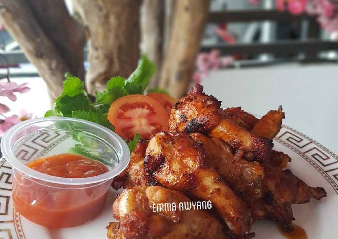 Honey spicy chicken wings /ayam goreng madu