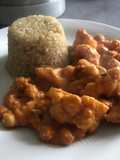 Pois chiches sauce cacahuète et quinoa