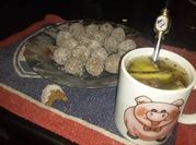 Una foto de trufas de galleta maria
