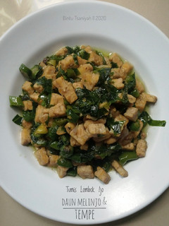 Foto resep Tumis Cabai Hijau Daun Melinjo & Tempe