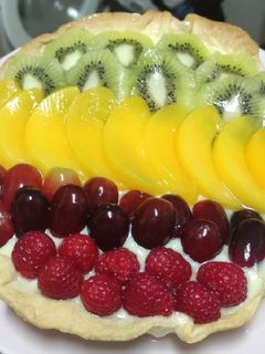 Una foto de Tartaleta de frutas y crema pastelera súper rápida