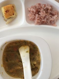 Foto resep Mpasi 8 bulan (steam nila panggang, bubur sayur)