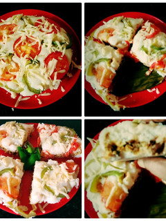 மசாலா பிஸ்சா இட்லி(pizza masala idly recipe in tamil) செய்முறை முக்கிய புகைப்படம்