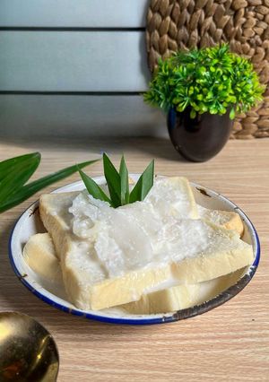 Foto resep Wedang roti tawar kelapa