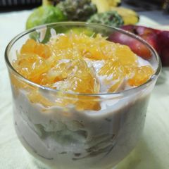 A picture of Fruits & Ice-cream trifle.