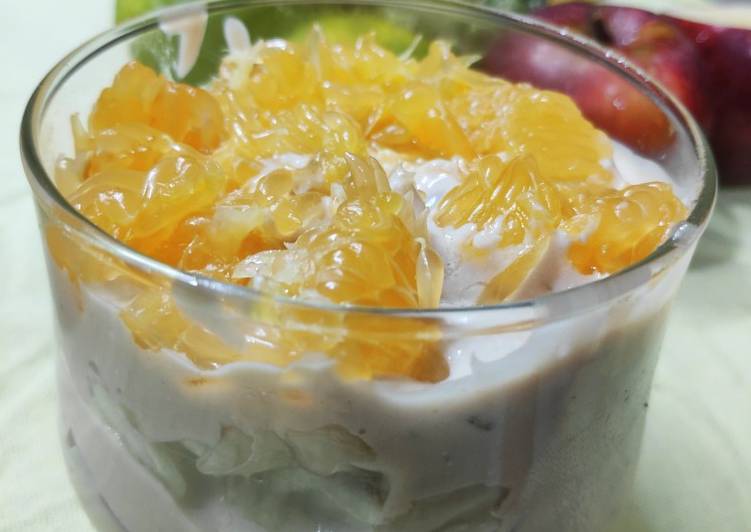 Fruits & Ice-cream trifle