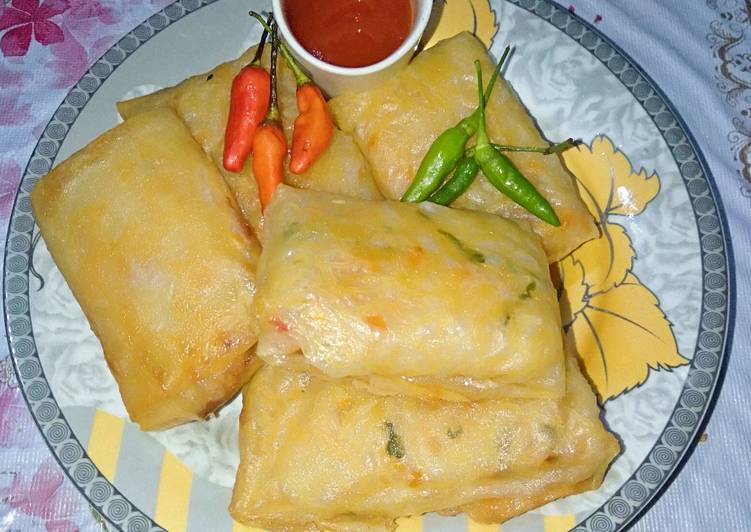 Cara Membuat Risol Bihun wortel keju, Enak