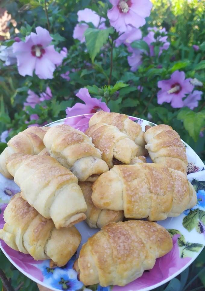 Пісочні рогалики зі згущонкою