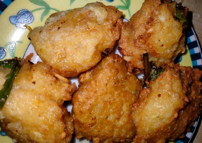 Bergedel kentang abstrak