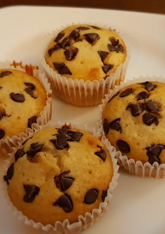 Una foto de Magdalenas de claras y chocolate