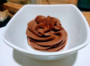 Una foto de Ganache de chocolate