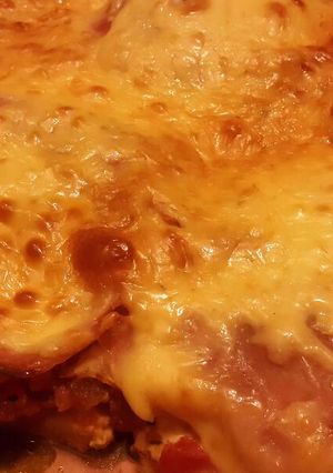 Una foto de Pollo a la pizza