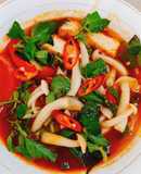 Canh chua nấm linh chi (món chay)