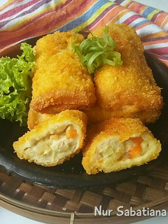 Foto resep Roti Goreng Isi Ragout Ayam