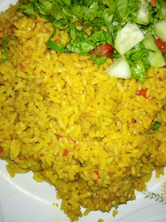 A picture of My signature jollof rice.